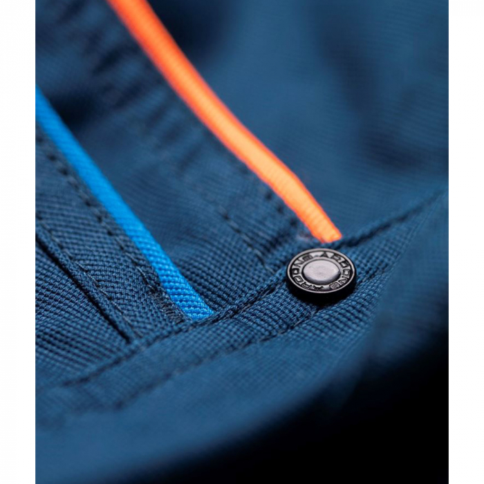 Pantaloni de lucru cu pieptar Creatron - albastru/neon [8]