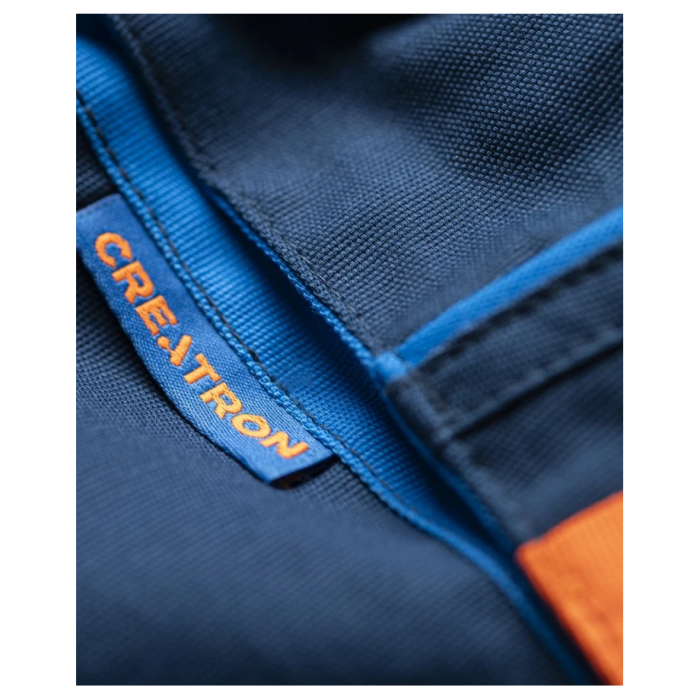 Pantaloni de lucru cu pieptar Creatron - albastru/neon [8]