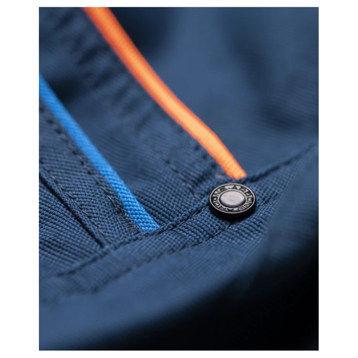 Pantaloni de lucru cu pieptar Creatron - albastru/neon [7]
