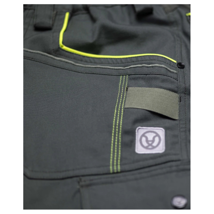 Pantaloni de lucru cu pieptar Creatron - verde/kaki [3]