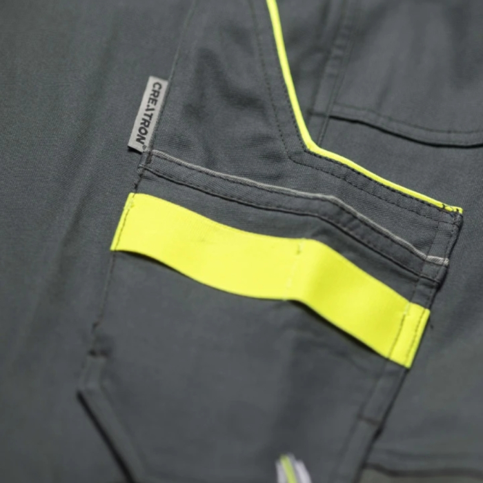Pantaloni de lucru cu pieptar Creatron - verde/kaki [7]
