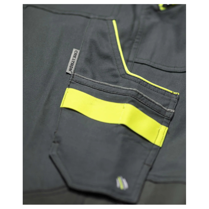 Pantaloni de lucru cu pieptar Creatron - verde/kaki [5]