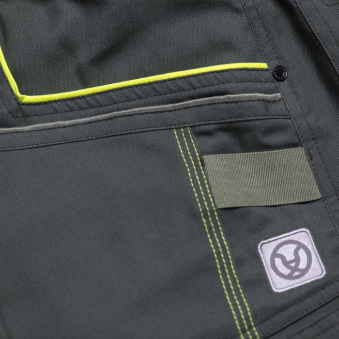 Pantaloni de lucru cu pieptar Creatron - verde/kaki [9]