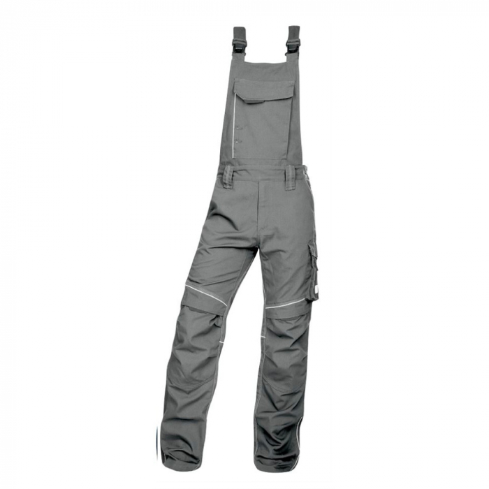 Pantaloni de lucru cu pieptar hidrofobizati URBAN+ culoare gri [1]