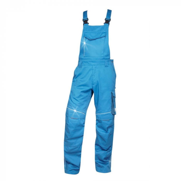 Pantaloni de lucru cu pieptar SUMMER - albastru [1]