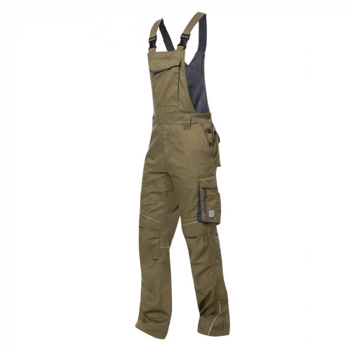Pantaloni de lucru cu pieptar SUMMER - kaki [2]