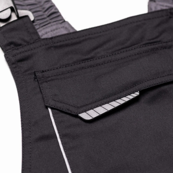 Pantaloni de lucru cu pieptar SUMMER - negru [4]