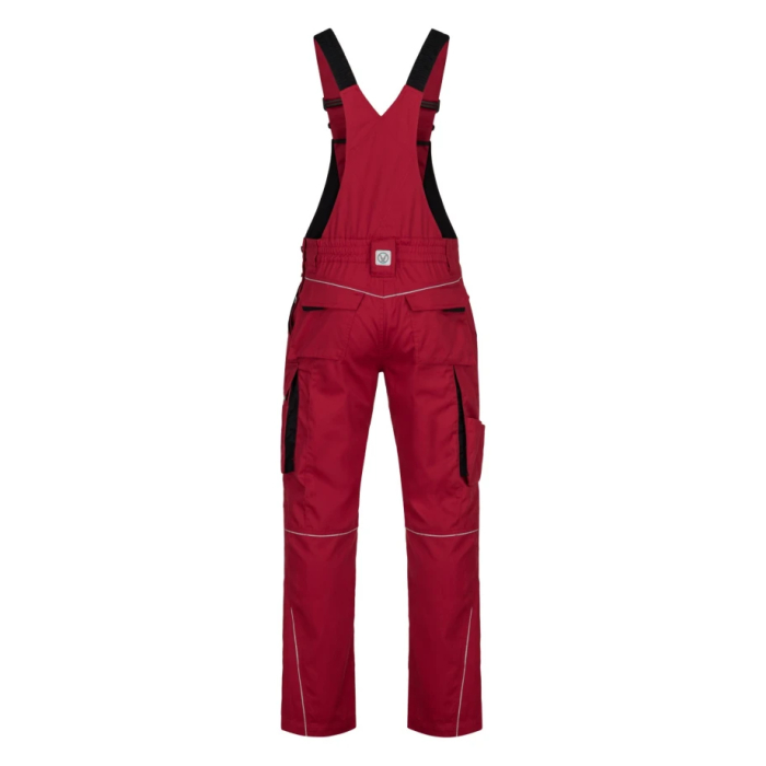 Pantaloni de lucru cu pieptar SUMMER - rosu [2]