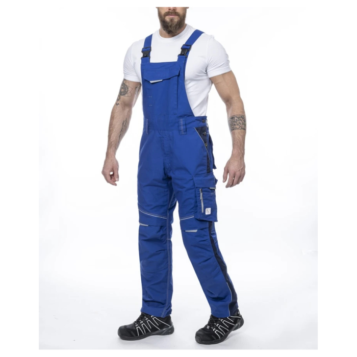 Pantaloni de lucru cu pieptar URBAN - albastru/bleumarin [3]