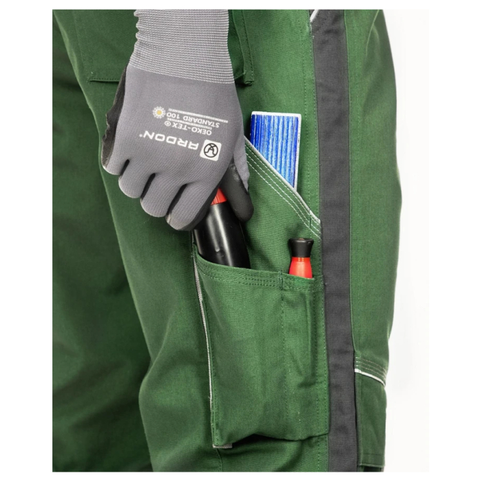 Pantaloni de lucru cu pieptar URBAN - verde [4]