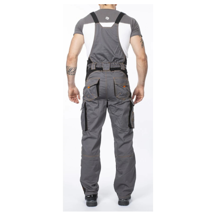 Pantaloni de lucru cu pieptar VISION - gri/negru [4]
