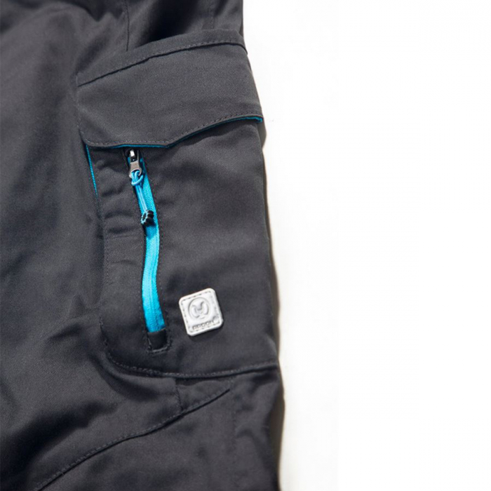Pantaloni de lucru dama FLORET - negru/albastru [6]