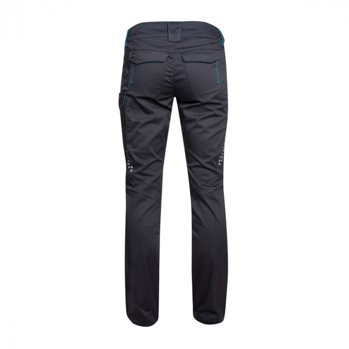 Pantaloni de lucru dama FLORET - negru/albastru [3]