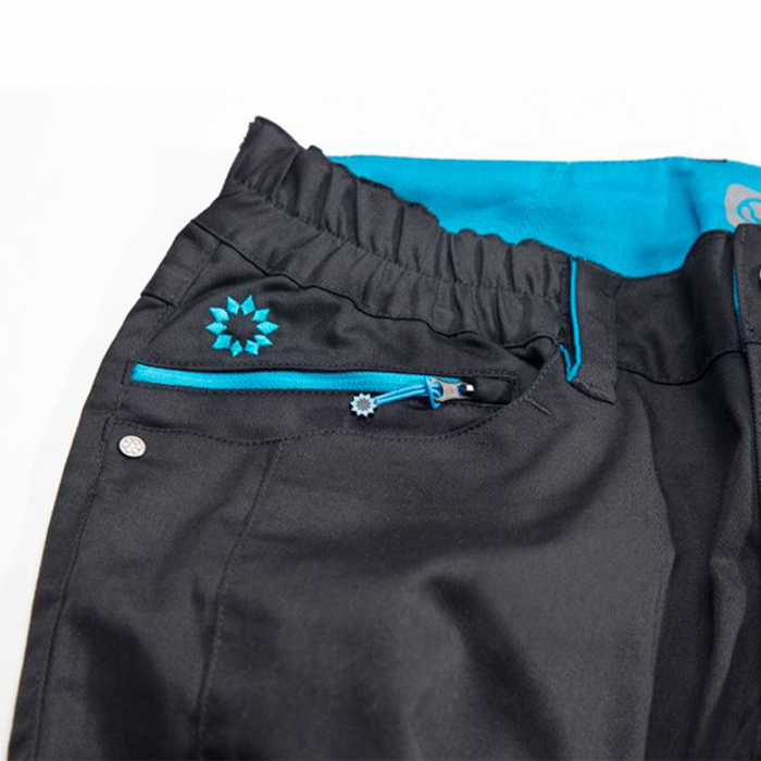 Pantaloni de lucru dama FLORET - negru/albastru [7]