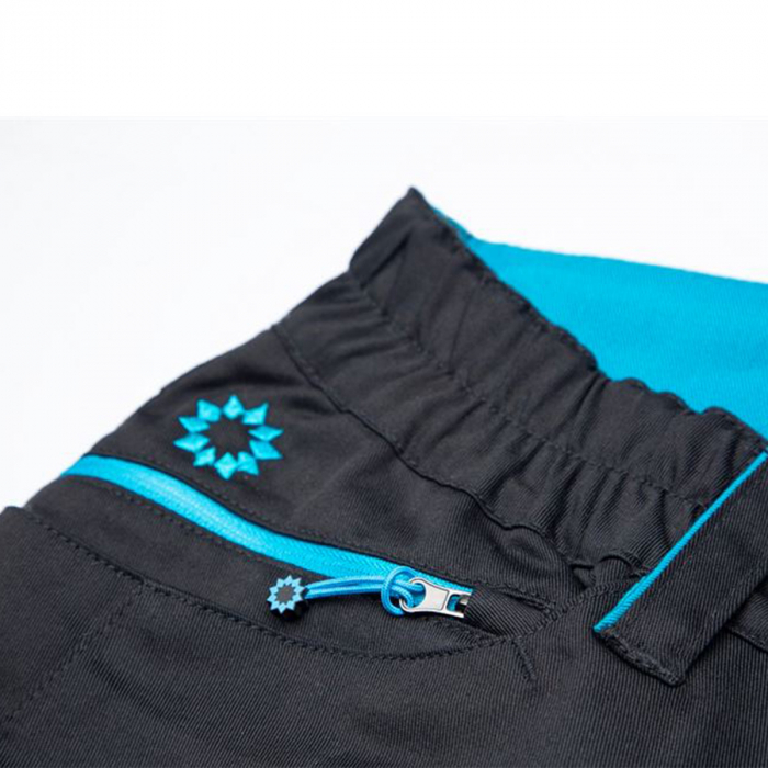 Pantaloni de lucru dama FLORET - negru/albastru [8]