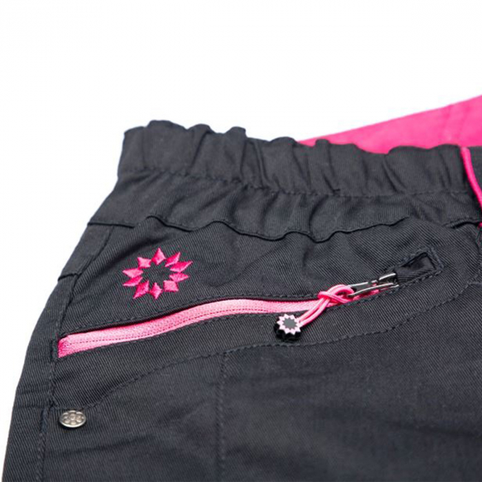 Pantaloni de lucru dama FLORET - negru/roz [8]