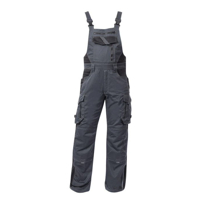 Pantaloni de lucru de iarna cu pieptar VISION - gri inchis [1]