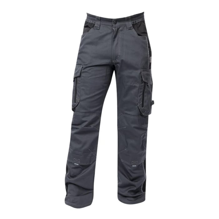 Pantaloni de lucru de iarna in talie VISION - gri inchis [1]