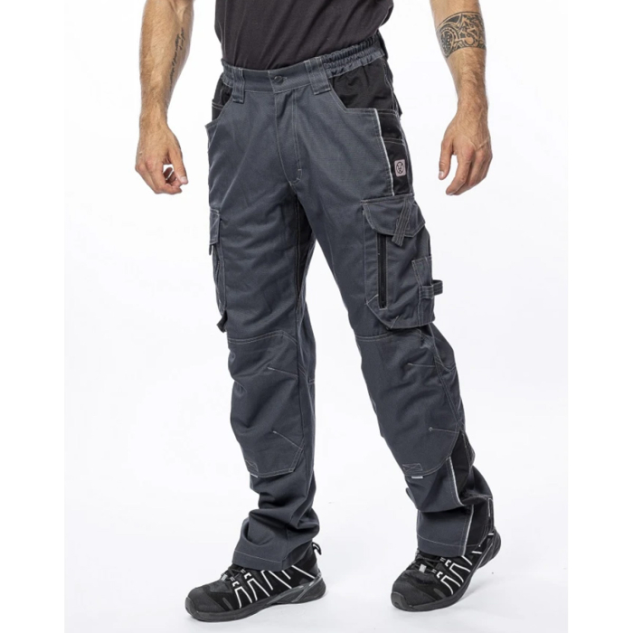Pantaloni de lucru de iarna in talie VISION - gri inchis [2]