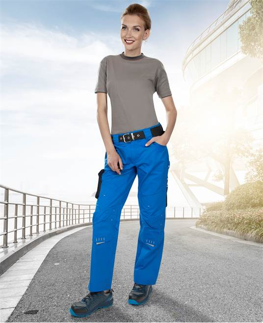 Pantaloni de lucru in talie 4TECH - albastru/negru - pentru femei [2]
