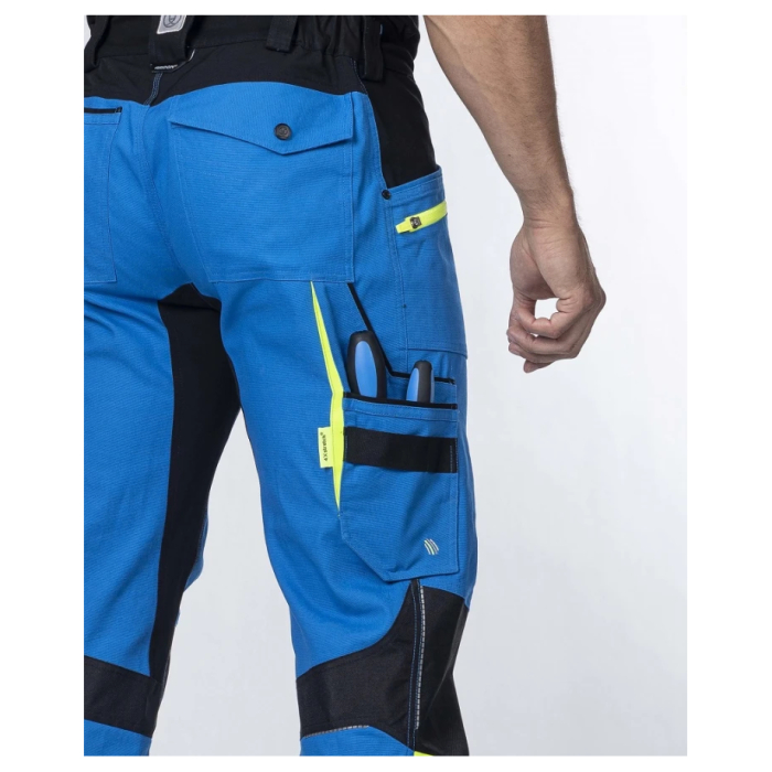 Pantaloni de lucru in talie 4XSTRETCH - albastru [6]