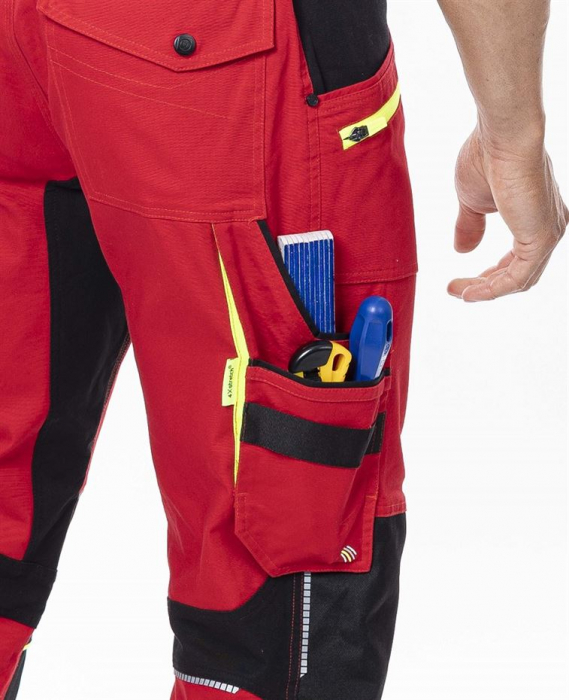 Pantaloni de lucru in talie 4XSTRETCH - rosu [6]