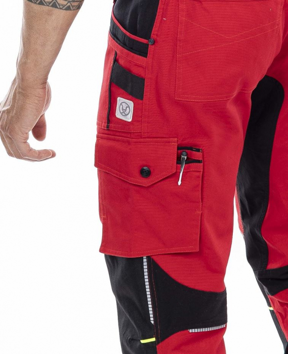 Pantaloni de lucru in talie 4XSTRETCH - rosu [5]