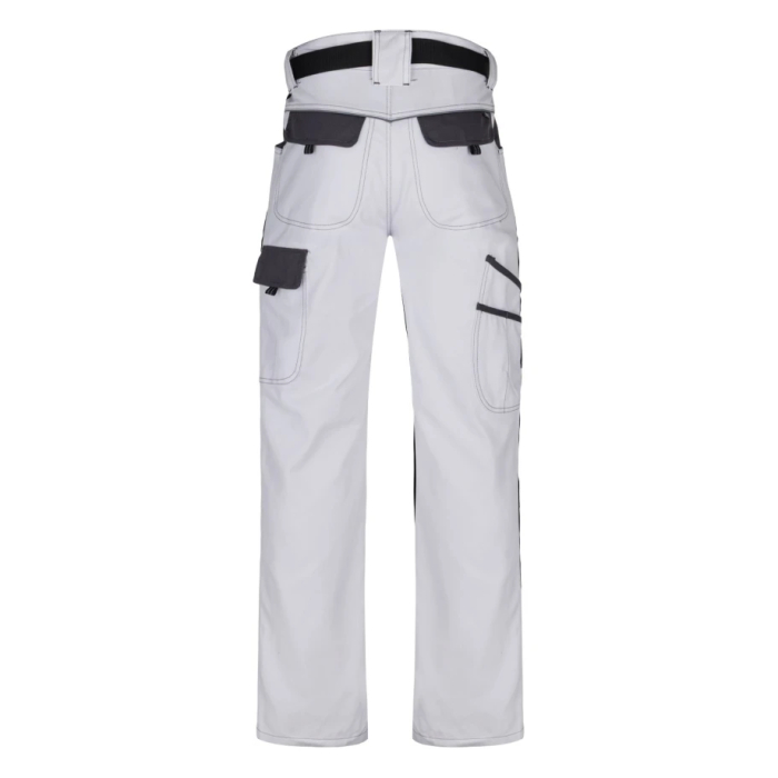 Pantaloni de lucru in talie COOL TREND - alb/gri [2]