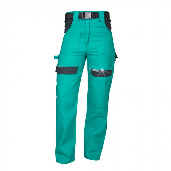 Pantaloni de lucru in talie COOL TREND - verde- pentru femei [1]