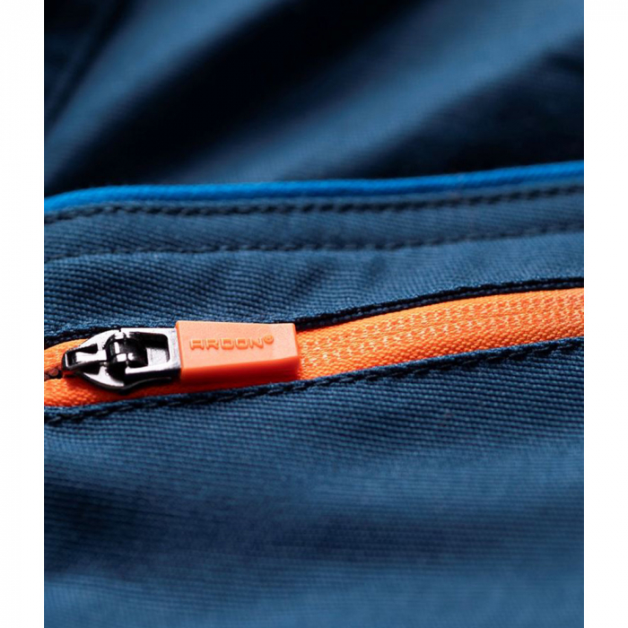 Pantaloni de lucru in talie Creatron - albastru/neon [10]