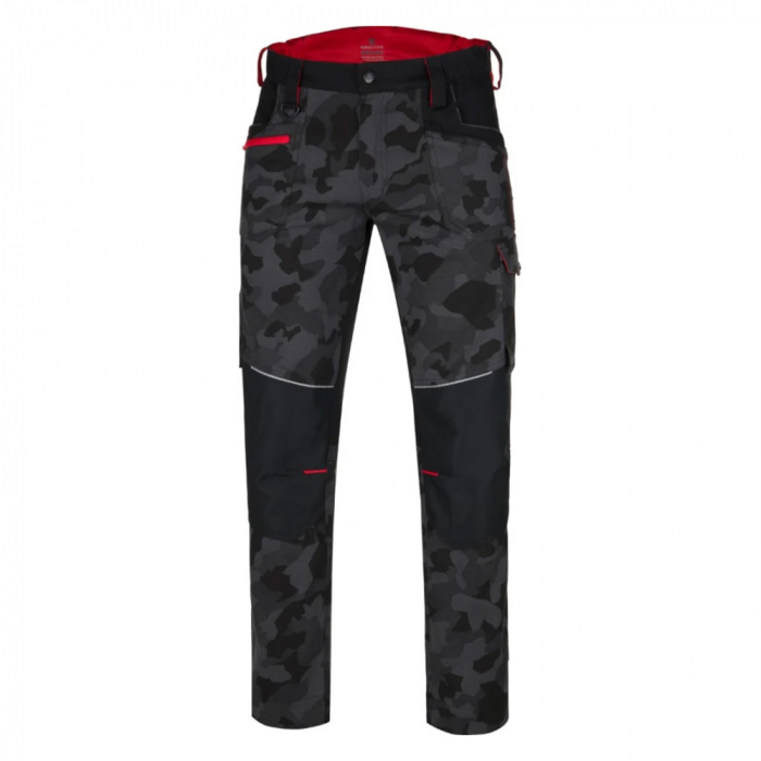 Pantaloni de lucru in talie Creatron - camo negru