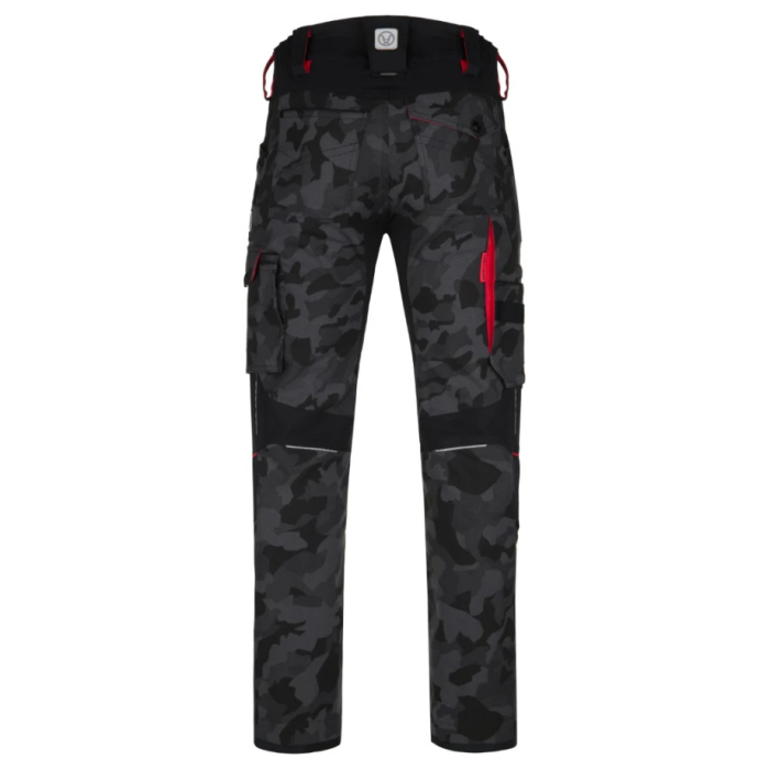 Pantaloni de lucru in talie Creatron - camo/negru [2]
