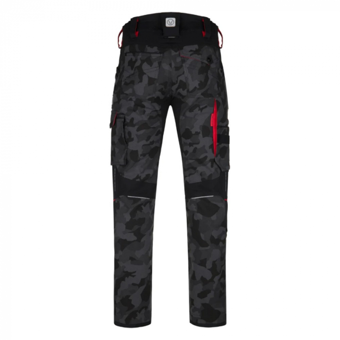 Pantaloni de lucru in talie Creatron - camo/negru [2]