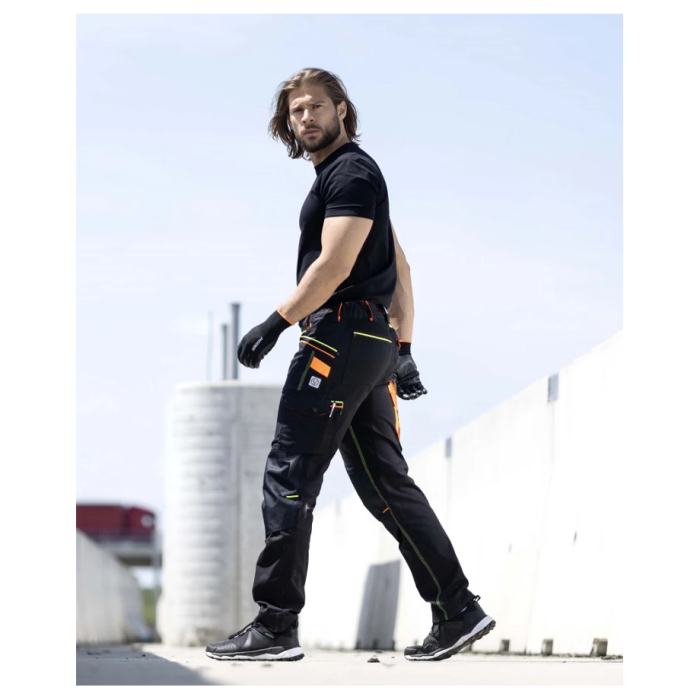 Pantaloni de lucru in talie Creatron - neon/negru [7]