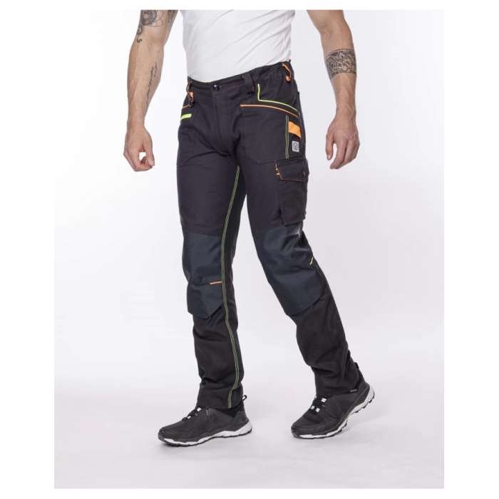 Pantaloni de lucru in talie Creatron - neon/negru [2]