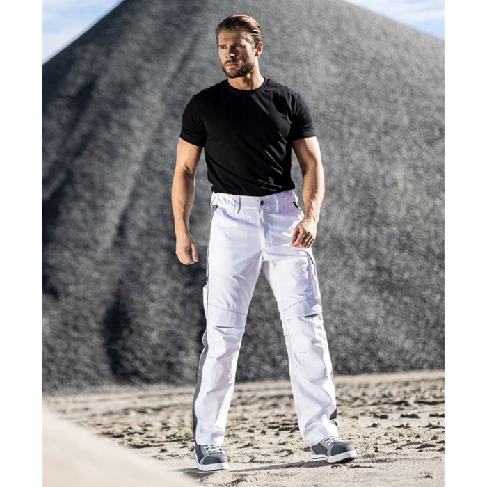 Pantaloni de lucru in talie hidrofobizati URBAN+ culoare alb [3]