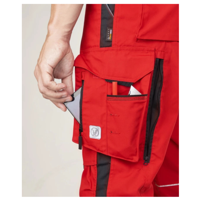 Pantaloni de lucru in talie hidrofobizati URBAN+ culoare rosu [4]