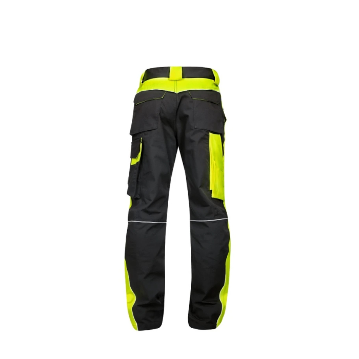 Pantaloni de lucru in talie NEON - negru/galben [3]