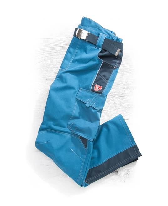 Pantaloni de lucru in talie VISION - albastru/gri [5]