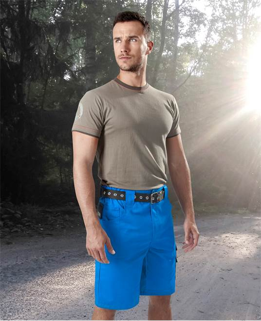 Pantaloni de lucru scurti 4TECH - albastru/negru [2]