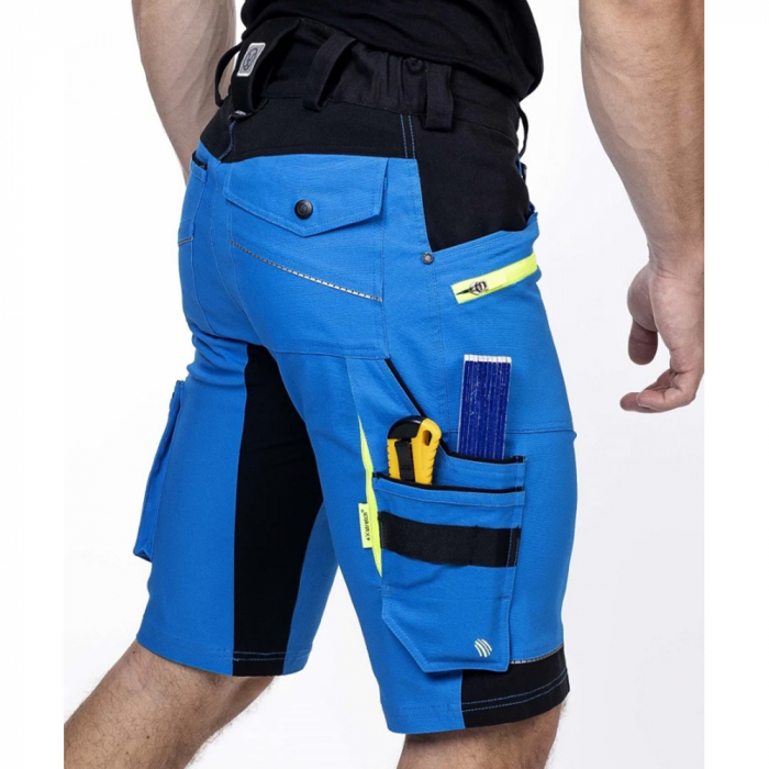 Pantaloni de lucru scurti 4XSTRETCH - albastru [6]