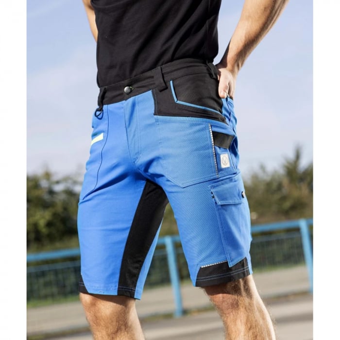 Pantaloni de lucru scurti 4XSTRETCH - albastru [8]