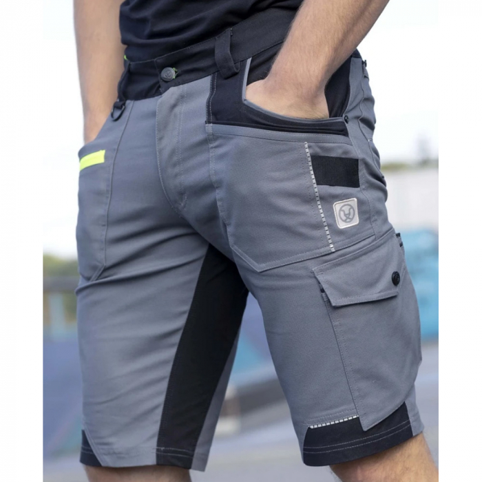 Pantaloni de lucru scurti 4XSTRETCH - gri [8]