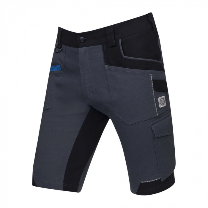 Pantaloni de lucru scurti 4XSTRETCH - gri inchis [2]