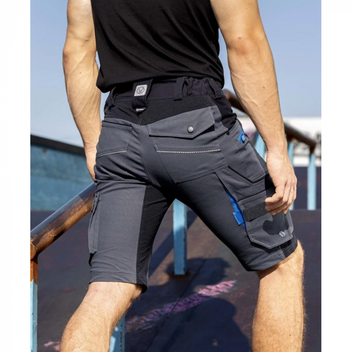 Pantaloni de lucru scurti 4XSTRETCH - gri inchis [9]