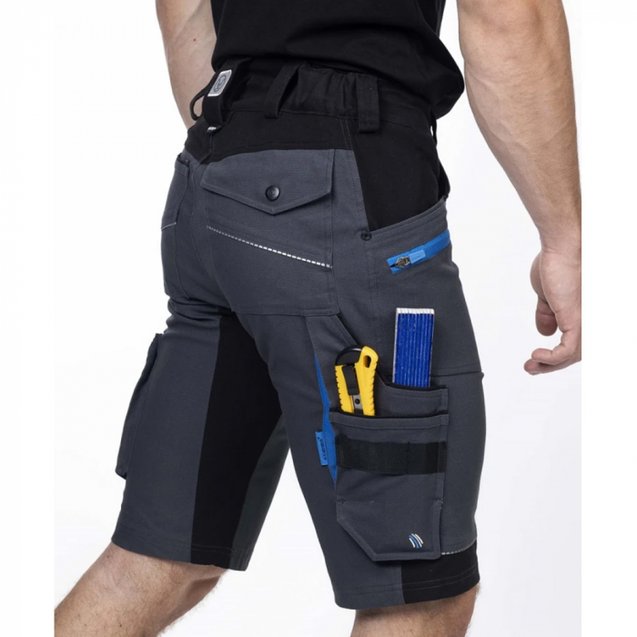 Pantaloni de lucru scurti 4XSTRETCH - gri inchis [6]