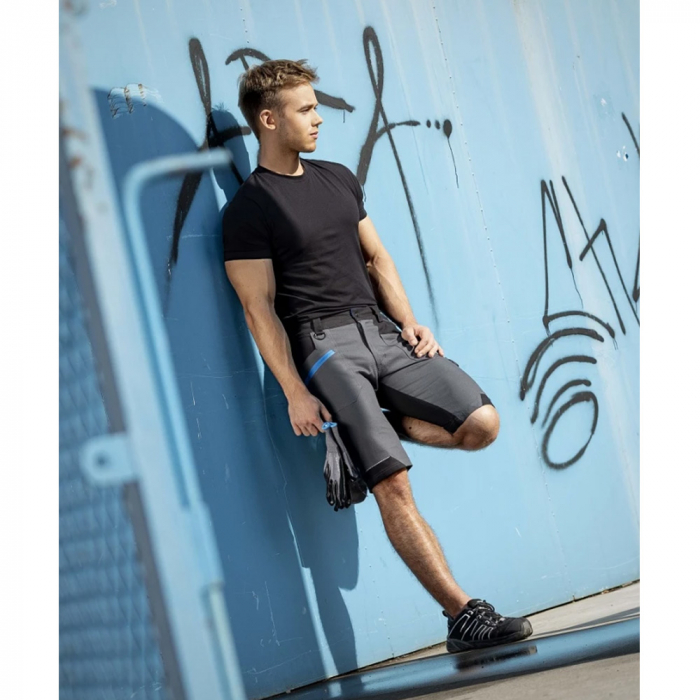 Pantaloni de lucru scurti 4XSTRETCH - gri inchis [4]