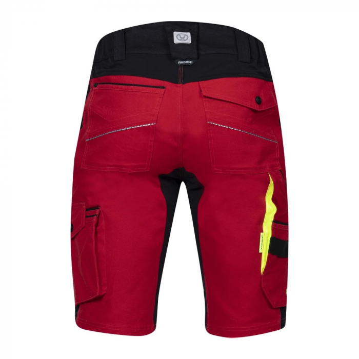 Pantaloni de lucru scurti 4XSTRETCH - rosu [3]