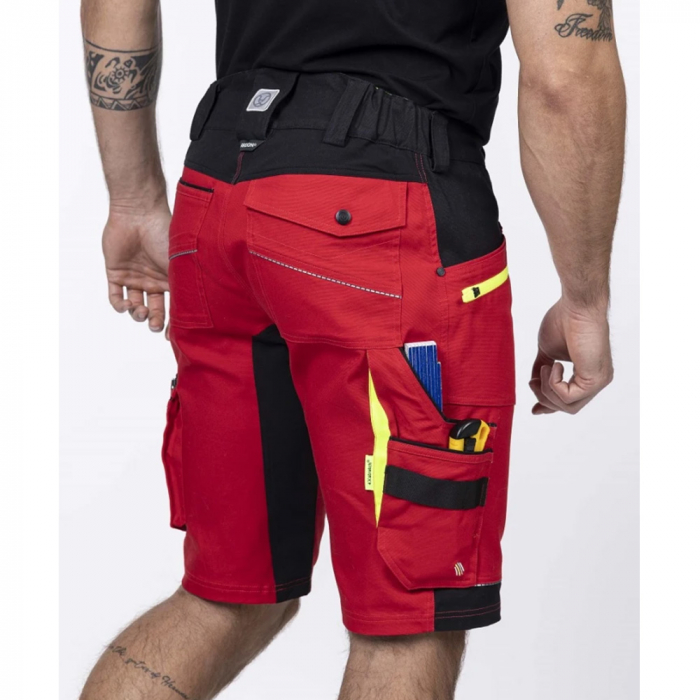 Pantaloni de lucru scurti 4XSTRETCH - rosu [6]