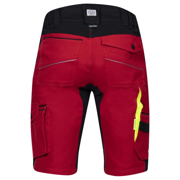 Pantaloni de lucru scurti 4XSTRETCH - rosu [3]